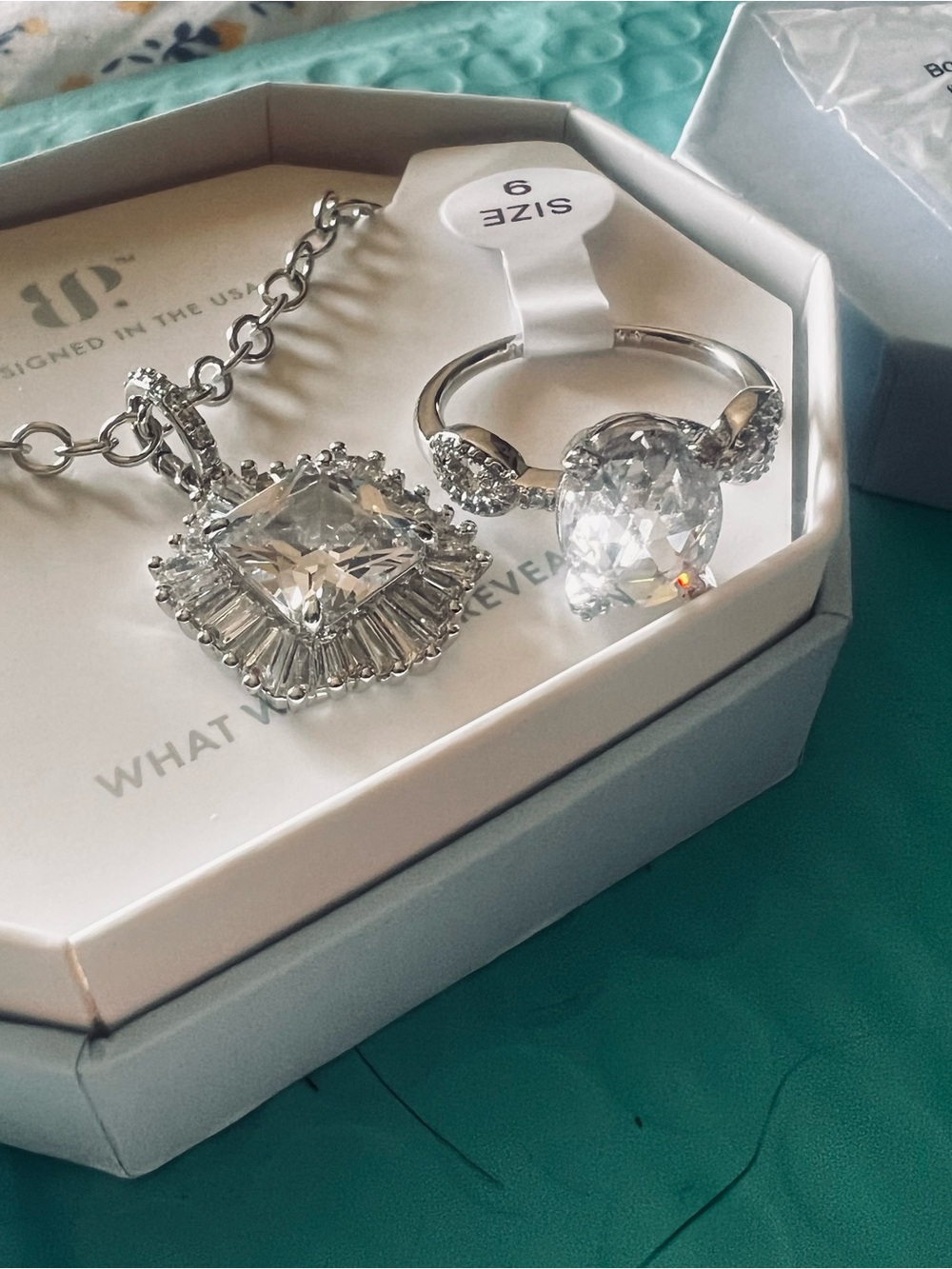 Bomb Party Necklace and Ring Set NWT